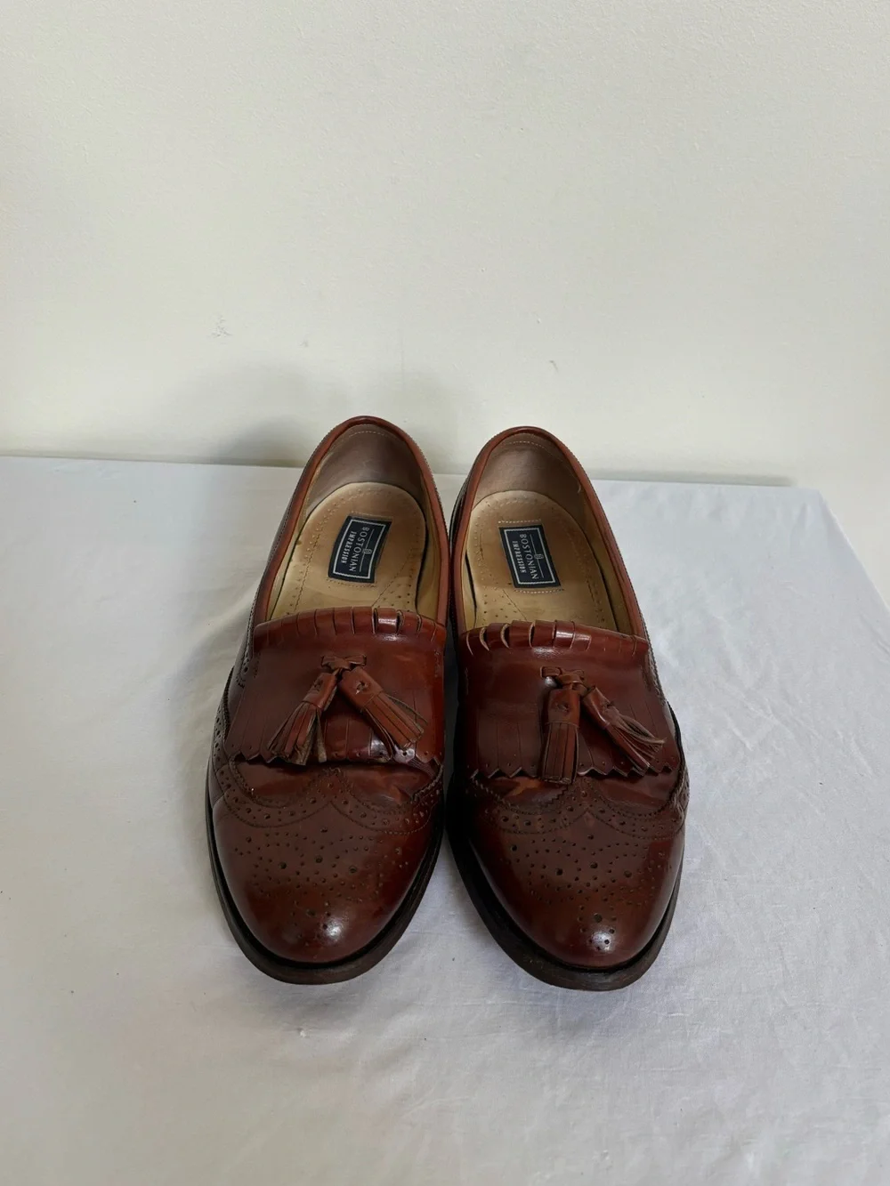 Bostonian Impression Wing Tip Tassel Men's Leather Dress Shoes Size 10 D/B